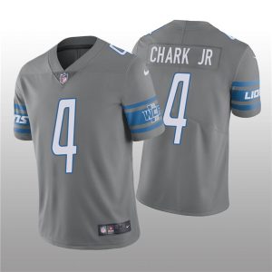 Men Detroit Lions #4 DJ Chark Jr. Gray Vapor Untouchable Limited Stitched Jersey