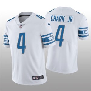 Men Detroit Lions #4 DJ Chark Jr. White Vapor Untouchable Limited Stitched Jersey