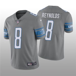 Men Detroit Lions #8 Josh Reynolds Grey Vapor Untouchable Limited Stitched Jersey