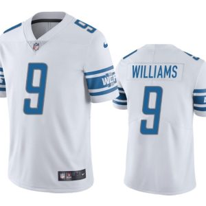 Men Detroit Lions #9 Jameson Williams White Vapor Untouchable Limited Stitched Jersey