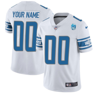 Men Detroit Lions Active Player Custom White 2023 F.U.S.E. 90th Anniversary Vapor Untouchable Limited Stitched Jersey