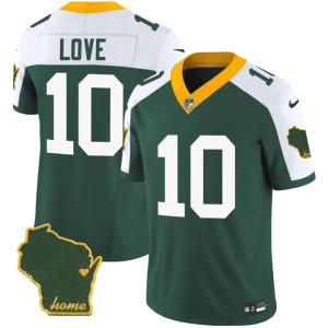 Men Green Bay Packers #10 Jordan Love Green 2023 F.U.S.E. Vapor Untouchable Limited Stitched Jersey