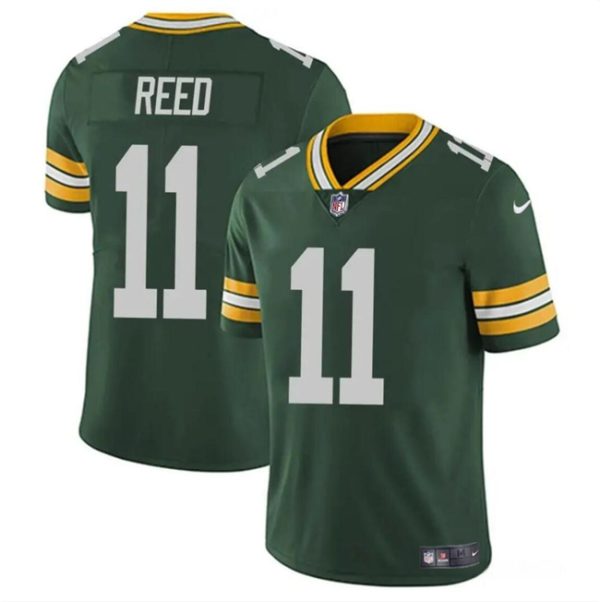 Men Green Bay Packers #11 Jayden Reed Green Vapor Untouchable Football Stitched Jersey