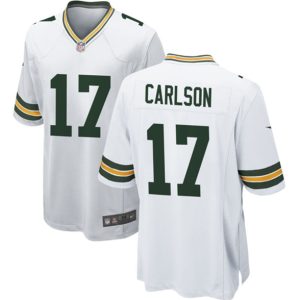 Men Green Bay Packers #17 Anders Carlson White Stitched Game Jersey