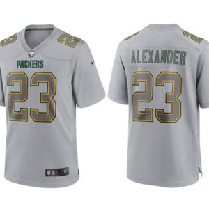 Men Green Bay Packers #23 Jaire Alexander Gray Atmosphere Fashion Stitched Game Jersey