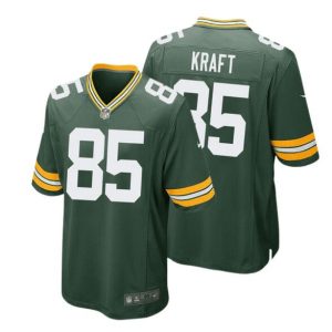 Men Green Bay Packers #85 Tucker Kraft Green Football Stitched Game Jersey