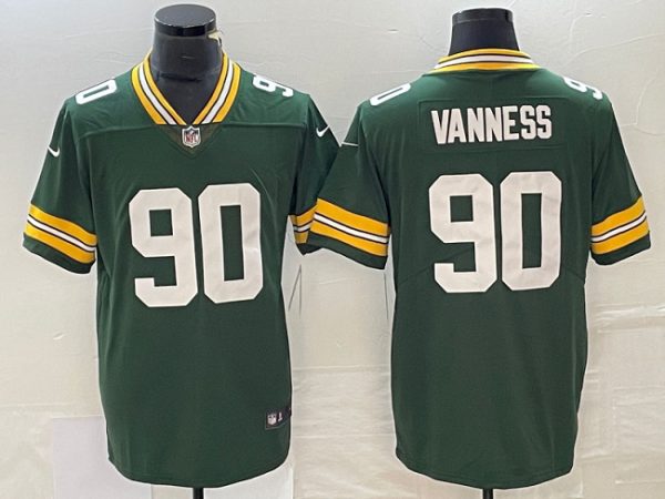 Men Green Bay Packers #90 Lukas Van Ness Green Vapor Untouchable Limited Football Stitched Jersey