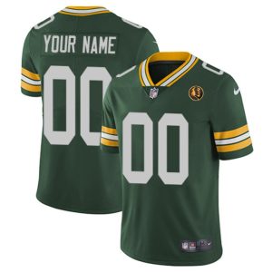 Men Green Bay Packers Active Player Custom Green With John Madden Patch Vapor Limited Football Stitched Jersey