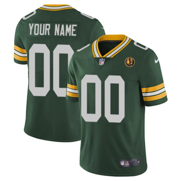 Men Green Bay Packers Active Player Custom Green With John Madden Patch Vapor Limited Football Stitched Jersey