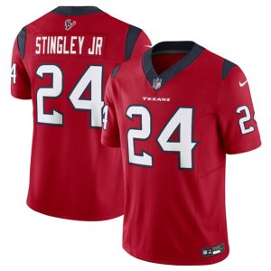 Men Houston Texans #24 Derek Stingley Jr. Red 2023 F.U.S.E Vapor Untouchable Stitched Football Jersey