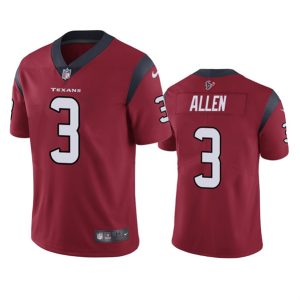 Men Houston Texans #3 Kyle Allen Red Vapor Untouchable Limited Stitched Jersey