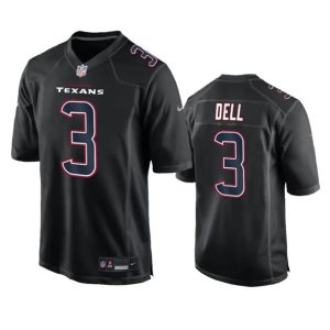 Men Houston Texans #3 Tank Dell Black Fashion Vapor Untouchable Limited Football Stitched Jersey