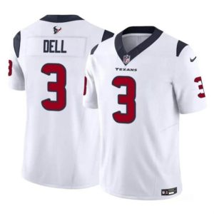 Men Houston Texans #3 Tank Dell White 2023 F.U.S.E. Vapor Untouchable Football Stitched Jersey