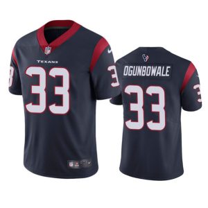 Men Houston Texans #33 Dare Ogunbowale Navy Vapor Untouchable Limited Stitched Jersey