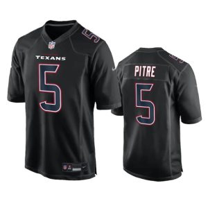 Men Houston Texans #5 Jalen Pitre Black Fashion Vapor Untouchable Limited Football Stitched Jersey