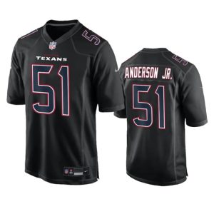 Men Houston Texans #51 Will Anderson Jr. Black Fashion Vapor Untouchable Limited Football Stitched Jersey