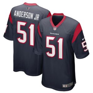 Men Houston Texans #51 Will Anderson Jr. Navy Stitched Game Jersey