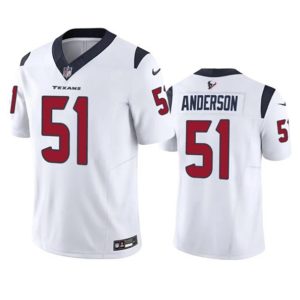 Men Houston Texans #51 Will Anderson Jr. White 2023 F.U.S.E Vapor Untouchable Football Stitched Jersey