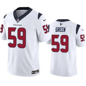 Men Houston Texans #59 Kenyon Green White 2023 F.U.S.E Vapor Untouchable Stitched Football Jersey