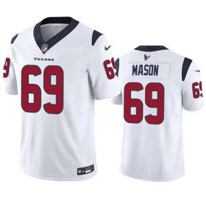 Men Houston Texans #69 Shaq Mason White 2023 F.U.S.E Vapor Untouchable Stitched Football Jersey