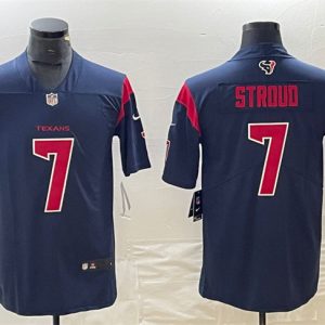 Men Houston Texans #7 C.J. Stroud Navy Color Rush Vapor Untouchable Football Stitched Jersey