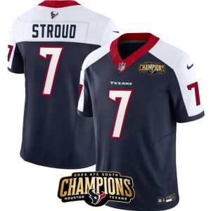 Men Houston Texans #7 C.J. Stroud Navy/White 2023 F.U.S.E. Vapor Untouchable Limited Football Stitched Jersey