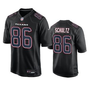 Men Houston Texans #86 Dalton Schultz Black Fashion Vapor Untouchable Limited Football Stitched Jersey