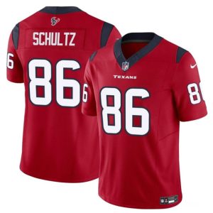 Men Houston Texans #86 Dalton Schultz Red 2023 F.U.S.E Vapor Untouchable Football Stitched Jersey