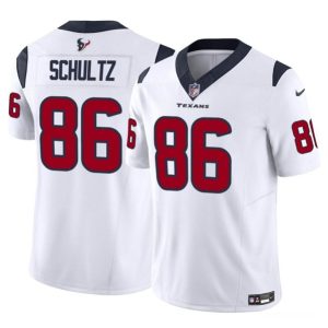 Men Houston Texans #86 Dalton Schultz White 2023 F.U.S.E Vapor Untouchable Football Stitched Jersey