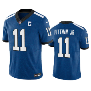 Men Indianapolis Colts #11 Michael Pittman Jr. Royal 2023 F.U.S.E. Indiana Nights Limited Stitched Football Jersey