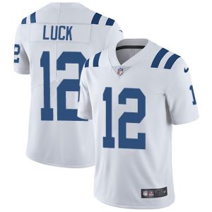 Men Indianapolis Colts #12 Andrew Luck White Vapor Untouchable Limited Stitched Jersey