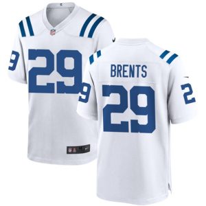 Men Indianapolis Colts #29 JuJu Brents White Football Stitched Game Jersey