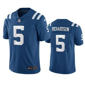 Men Indianapolis Colts #5 Anthony Richardson Blue 2023 Draft Vapor Untouchable Stitched Jersey