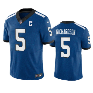 Men Indianapolis Colts #5 Anthony Richardson Royal 2023 F.U.S.E. Indiana Nights Limited Stitched Football Jersey