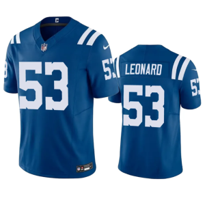 Men Indianapolis Colts #53 Shaquille Leonard Blue 2023 F.U.S.E Vapor Untouchable Stitched Football Jersey