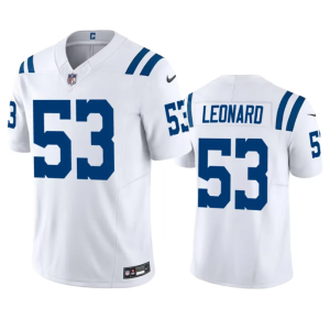 Men Indianapolis Colts #53 Shaquille Leonard White 2023 F.U.S.E Vapor Untouchable Stitched Football Jersey