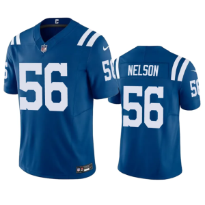 Men Indianapolis Colts #56 Quenton Nelson Blue 2023 F.U.S.E Vapor Untouchable Stitched Football Jersey