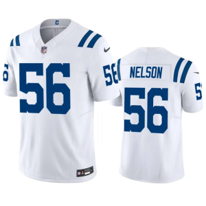 Men Indianapolis Colts #56 Quenton Nelson White 2023 F.U.S.E Vapor Untouchable Stitched Football Jersey