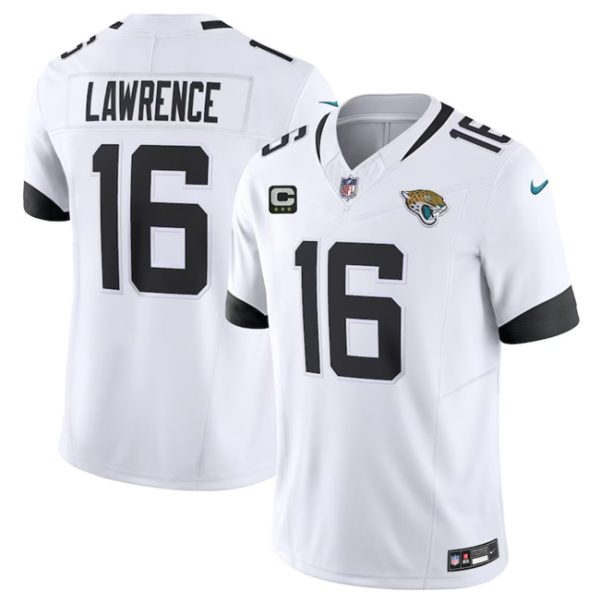 Men Jacksonville Jaguars #16 Trevor Lawrence White 2023 F.U.S.E With 3- Star C Patch Vapor Untouchable Limited Football Stitched Jersey