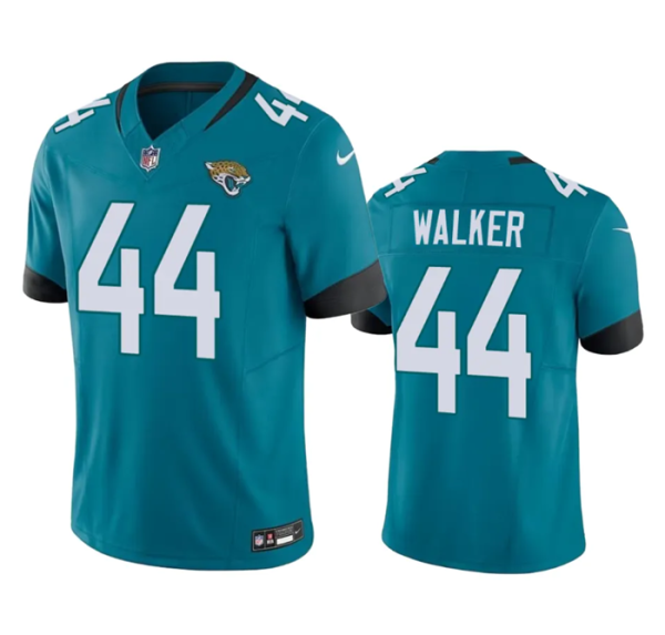 Men Jacksonville Jaguars #44 Travon Walker Teal 2023 F.U.S.E Vapor Untouchable Limited Stitched Jersey