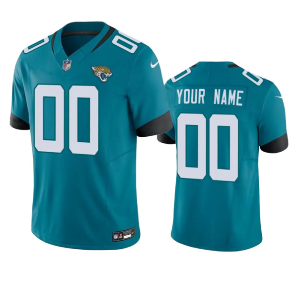 Men Jacksonville Jaguars Active Player Custom Teal 2023 F.U.S.E Vapor Untouchable Limited Stitched Jersey