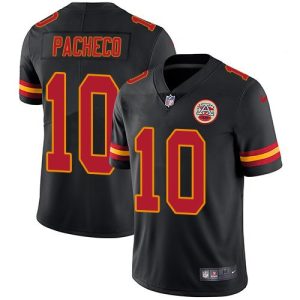 Men Kansas City Chiefs #10 Isiah Pacheco Black Vapor Untouchable Limited Stitched Jersey