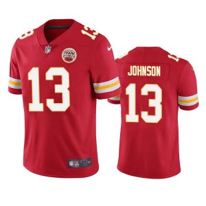 Men Kansas City Chiefs #13 Nazeeh Johnson Red Vapor Untouchable Limited Stitched Football Jersey