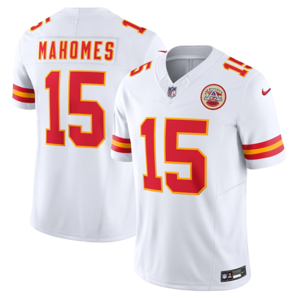 Men Kansas City Chiefs #15 Patrick Mahomes White 2023 F.U.S.E. Vapor Untouchable Limited Stitched Jersey