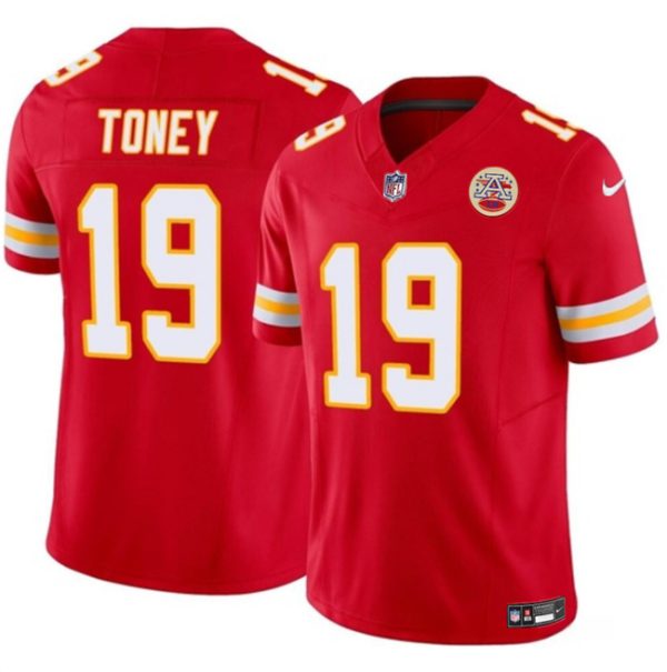 Men Kansas City Chiefs #19 Kadarius Toney Red 2023 F.U.S.E. Vapor Untouchable Limited Football Stitched Jersey