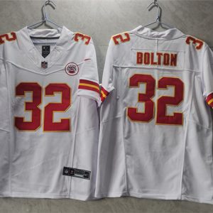 Men Kansas City Chiefs #32 Nick Bolton White 2023 F.U.S.E. Vapor Untouchable Limited Stitched Jersey