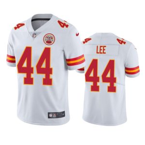 Men Kansas City Chiefs #44 Elijah Lee White Vapor Untouchable Limited Stitched Jersey