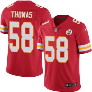 Men Kansas City Chiefs #58 Derrick Thomas Red Retired Player Vapor Untouchable Limited Stitched Jersey