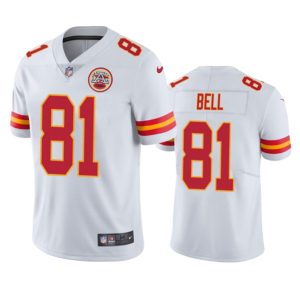 Men Kansas City Chiefs #81 Blake Bell White Vapor Untouchable Limited Football Stitched Jersey