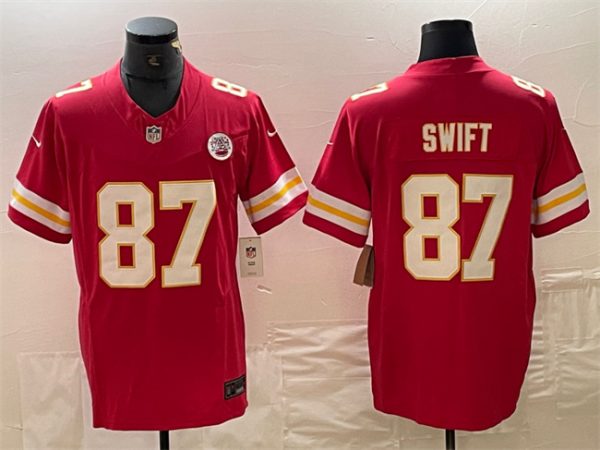 Men Kansas City Chiefs #87 Taylor Swift Red F.U.S.E. Vapor Untouchable Limited Football Stitched Jersey